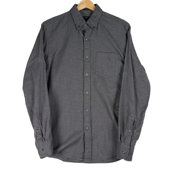 J. Crew Other - J. Crew Slim Fit Button Down Long Sleeve Shirt Mens Size S Grey‎ Plaid